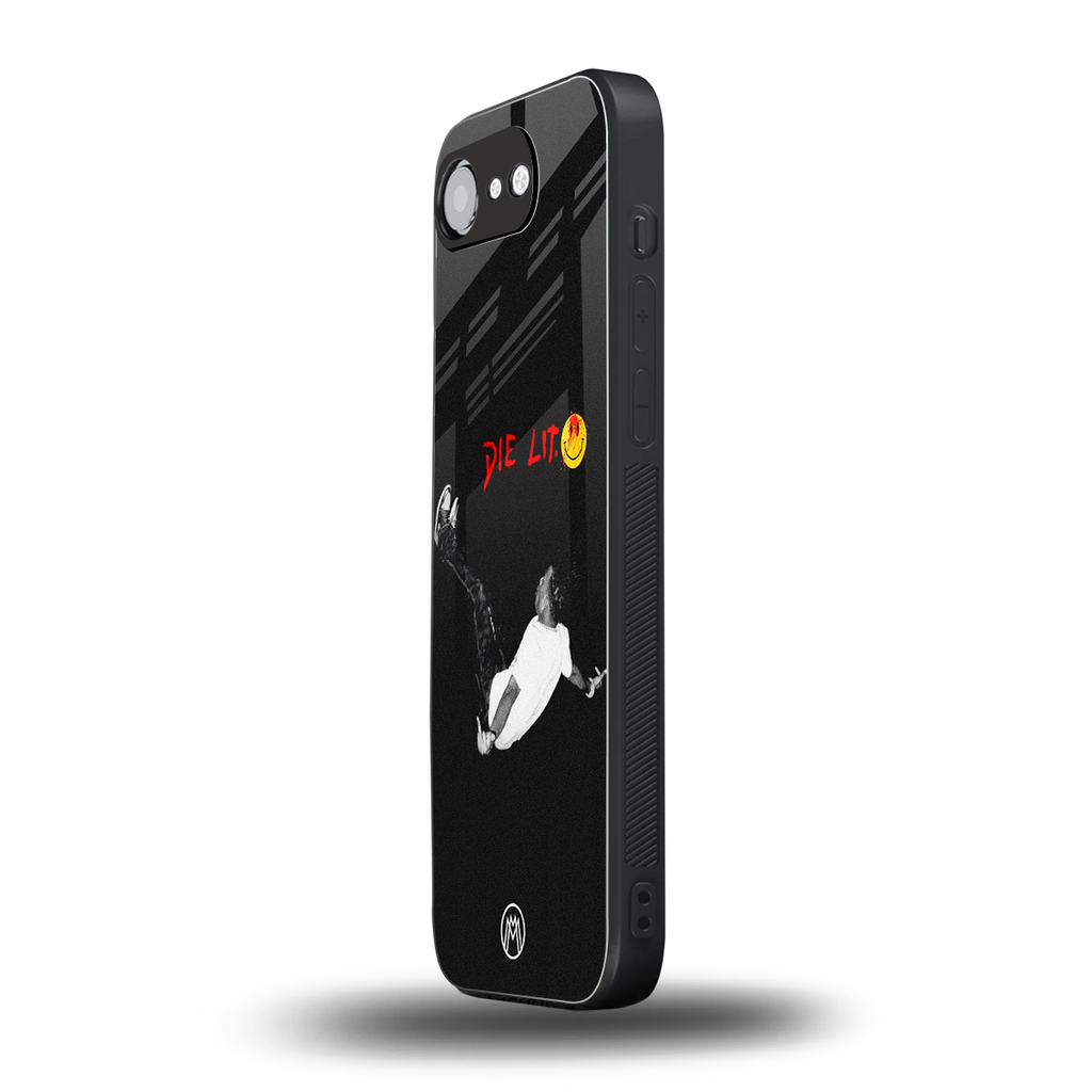 die lit back phone cover | glass case for iphone 16e