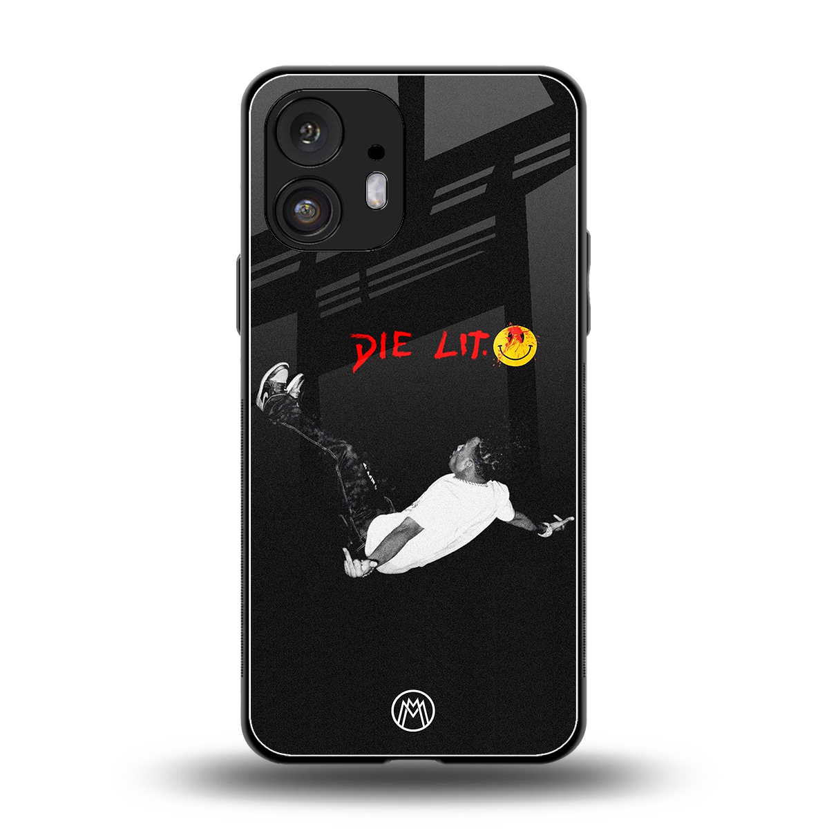die lit back phone cover | glass case for nothing phone 2