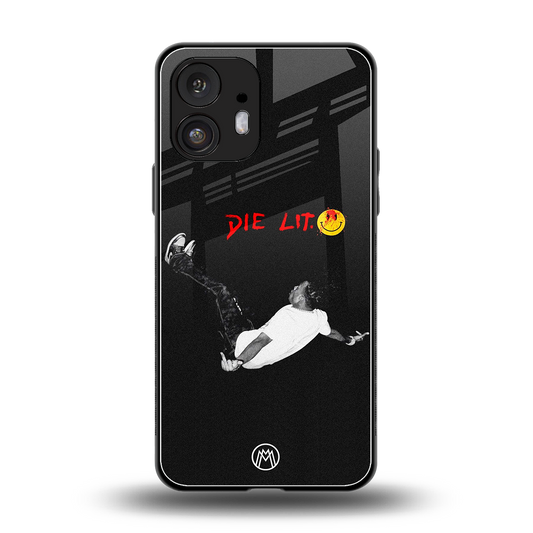 die lit back phone cover | glass case for nothing phone 2