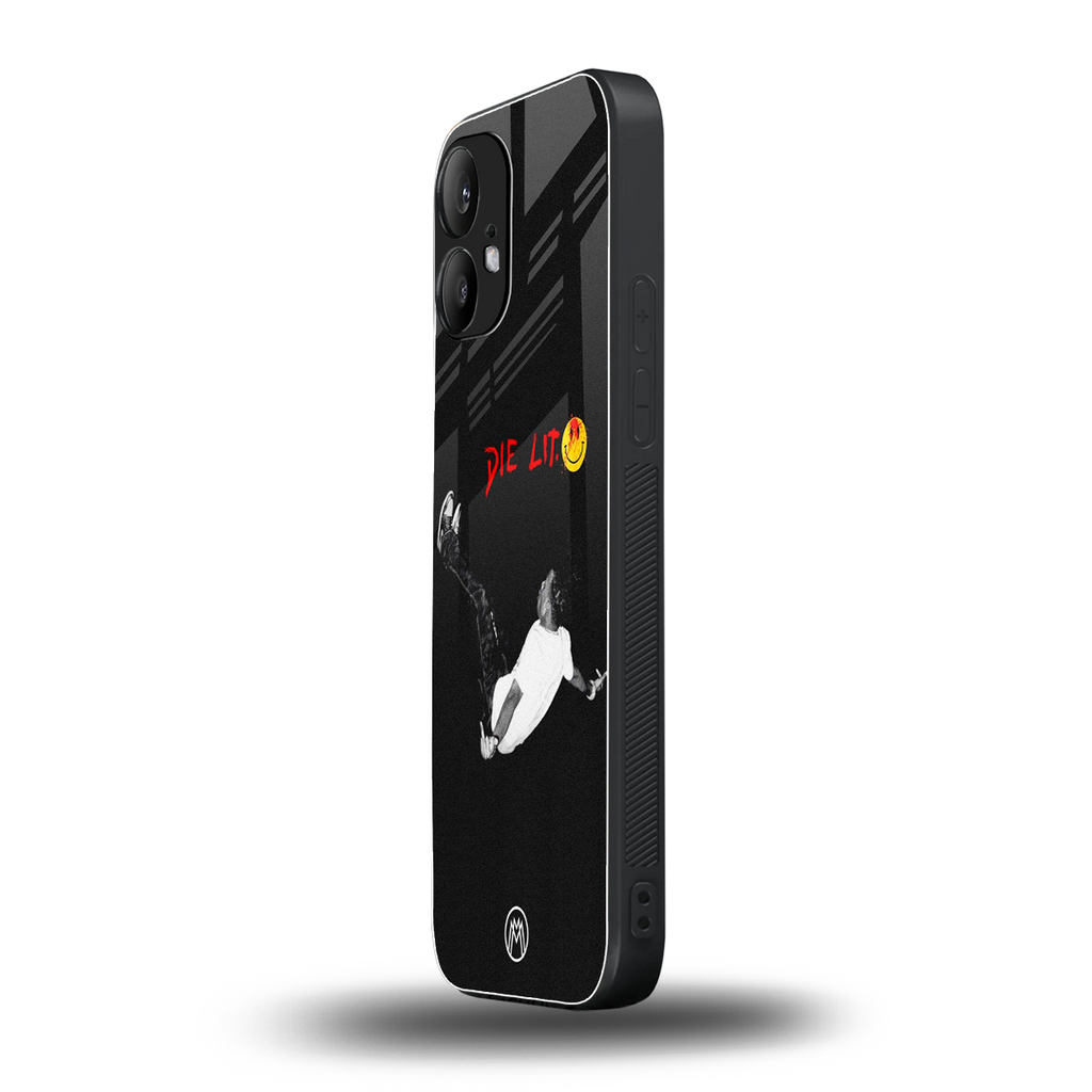 die lit back phone cover | glass case for nothing phone 2