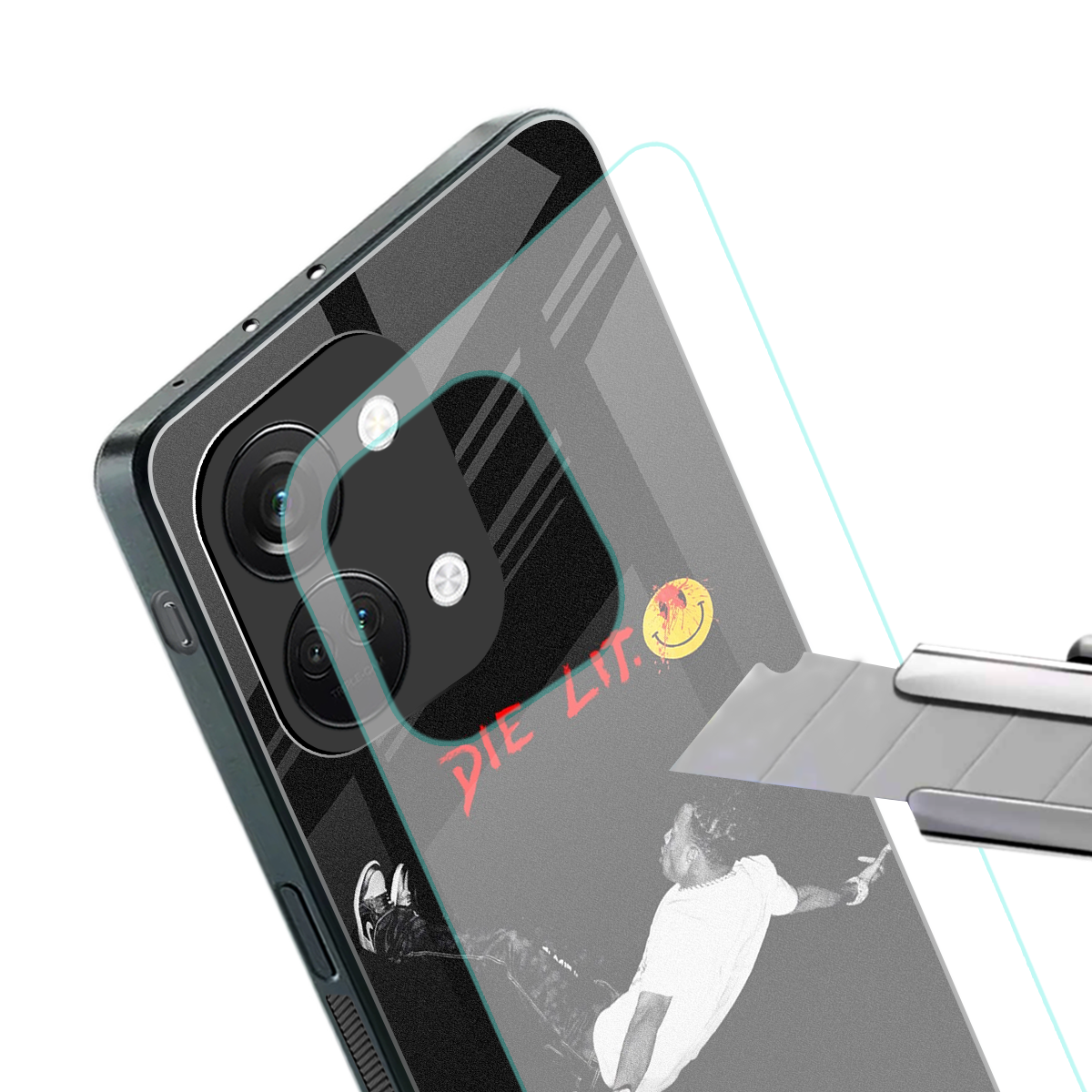die lit back phone cover | glass case for oneplus nord 3