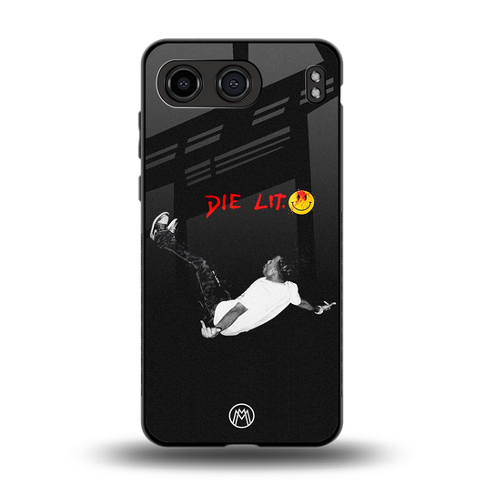 die lit back phone cover | glass case for oneplus nord 4