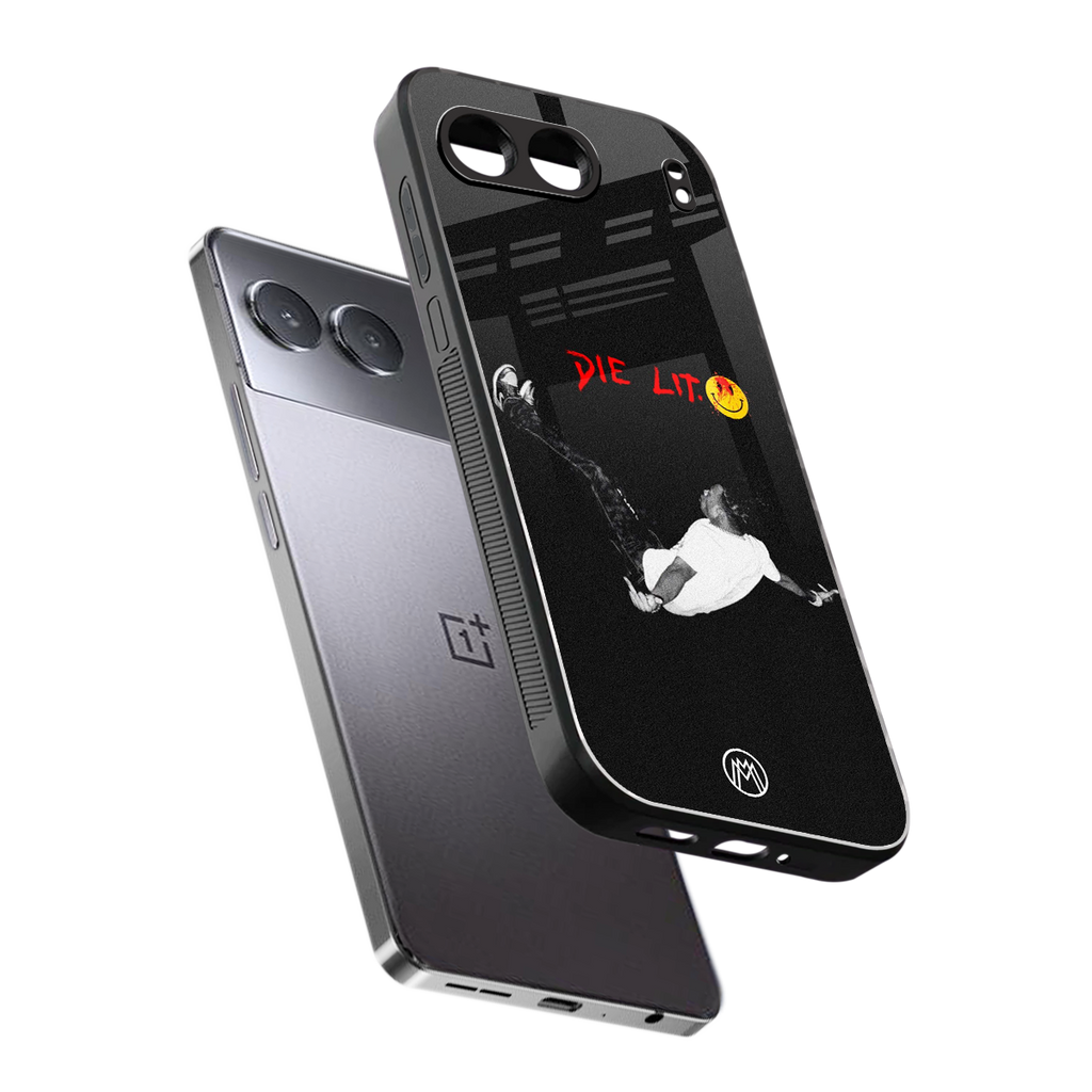 die lit back phone cover | glass case for oneplus nord 4