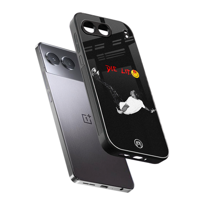 die lit back phone cover | glass case for oneplus nord 4