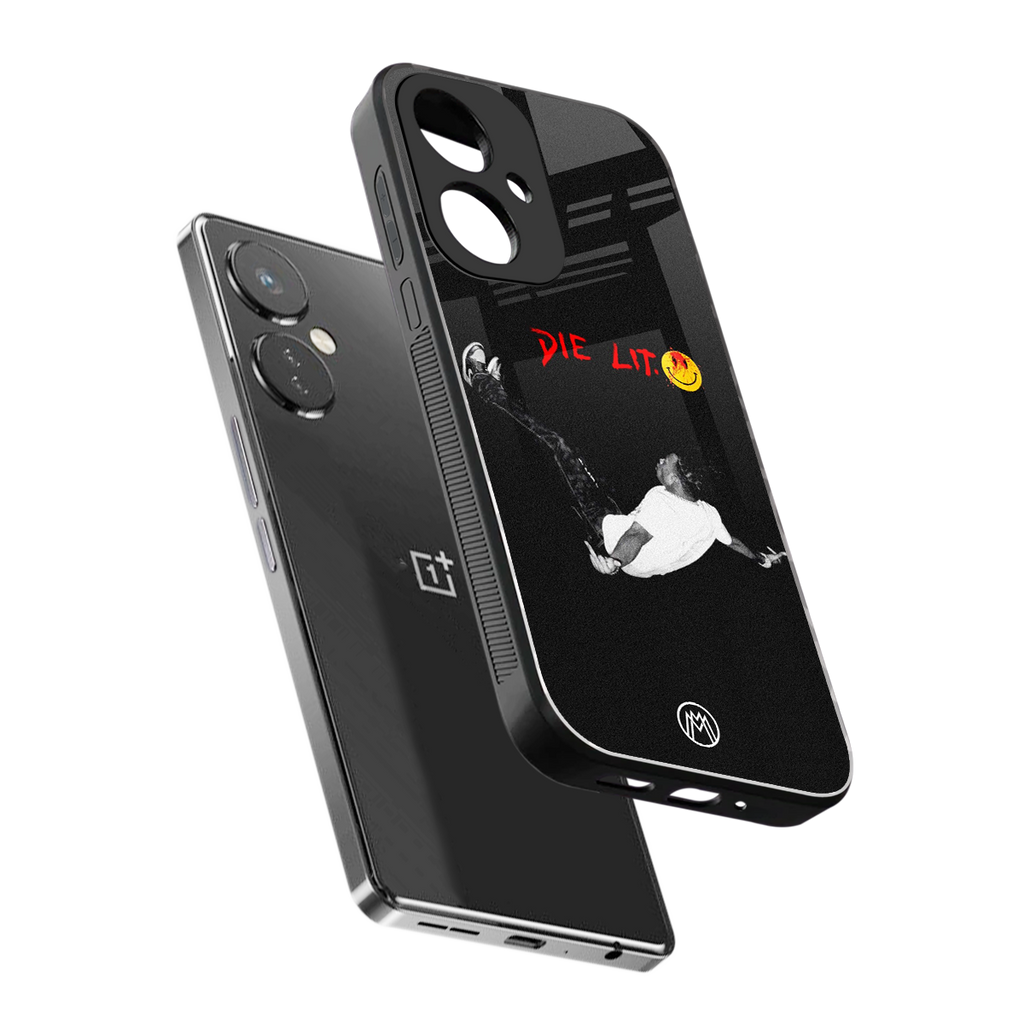 die lit back phone cover | glass case for oneplus nord ce 3