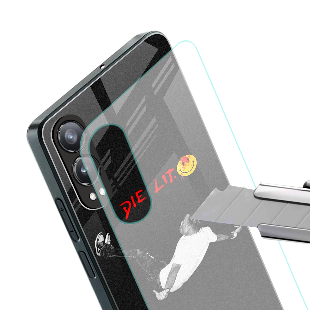 die lit back phone cover | glass case for oneplus nord ce 4 lite
