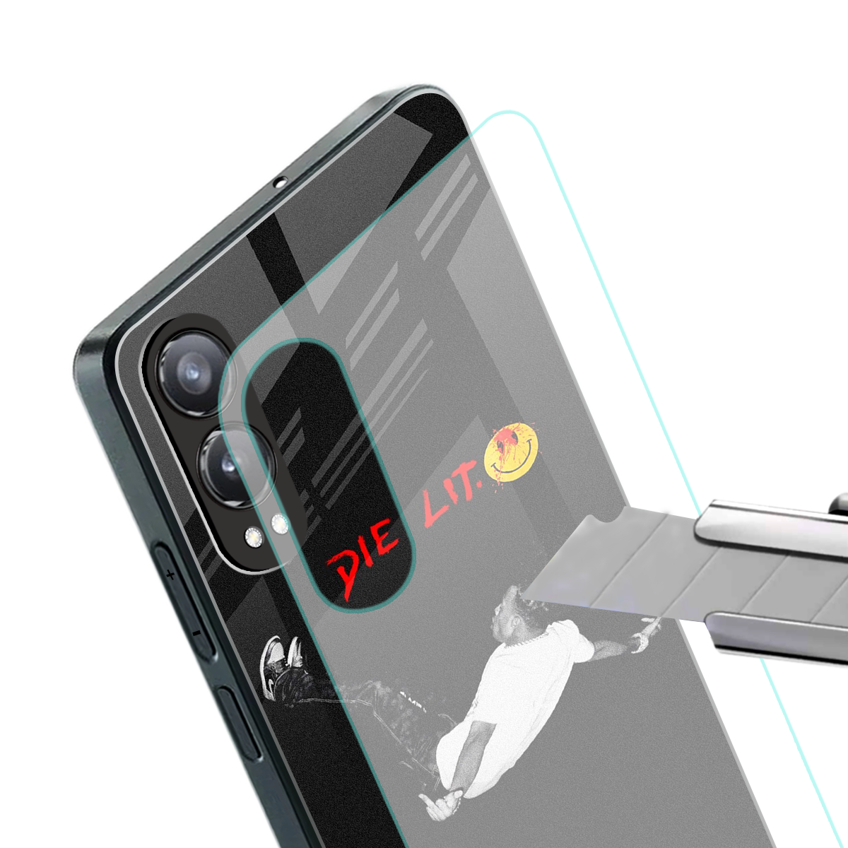 die lit back phone cover | glass case for oneplus nord ce 4 lite
