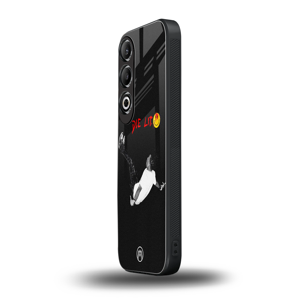 die lit back phone cover | glass case for oneplus nord ce 4