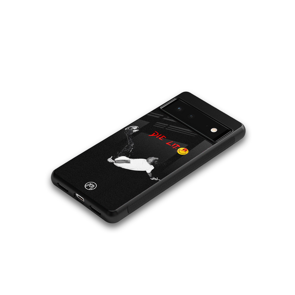 die lit back phone cover | glass case for google pixel 6