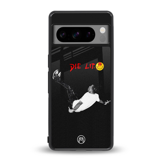 die lit back phone cover | glass case for google pixel 8 pro