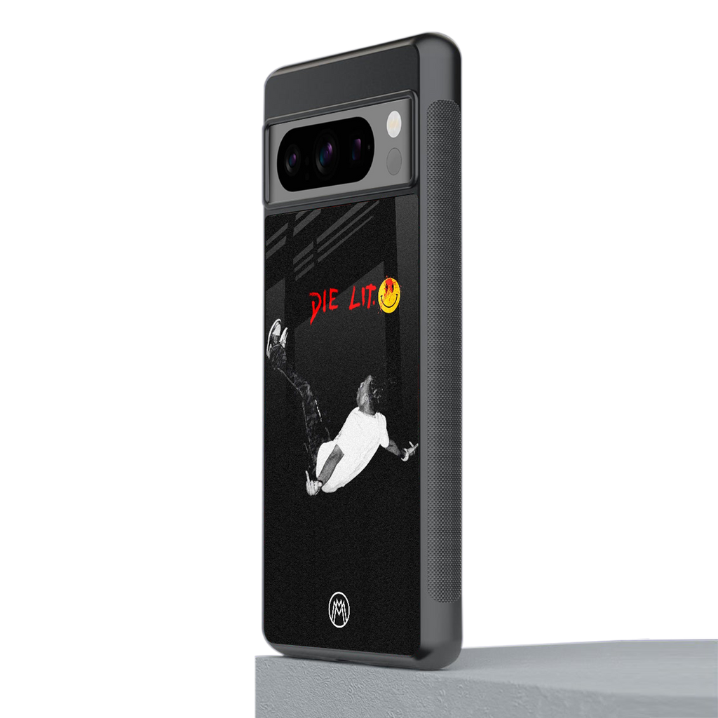 die lit back phone cover | glass case for google pixel 8 pro