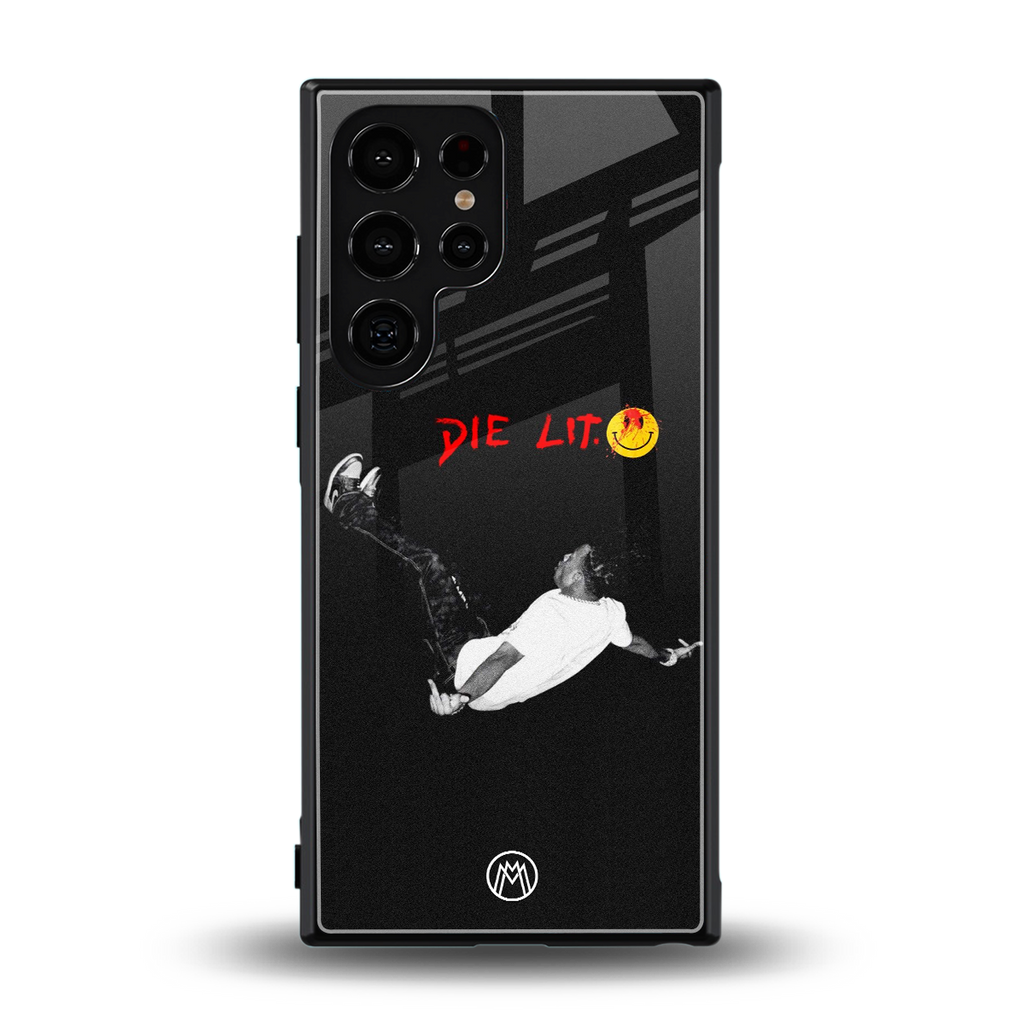 die lit back phone cover | glass case for samsung galaxy s23 ultra
