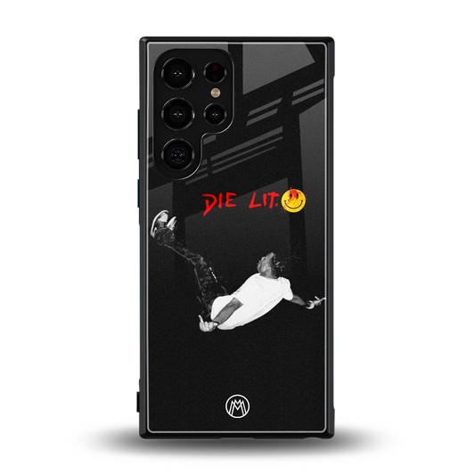 die lit back phone cover | glass case for samsung galaxy s23 ultra