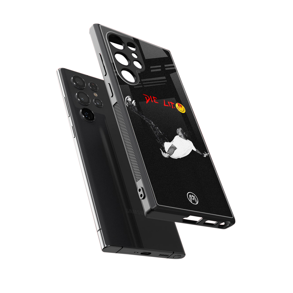 die lit back phone cover | glass case for samsung galaxy s23 ultra