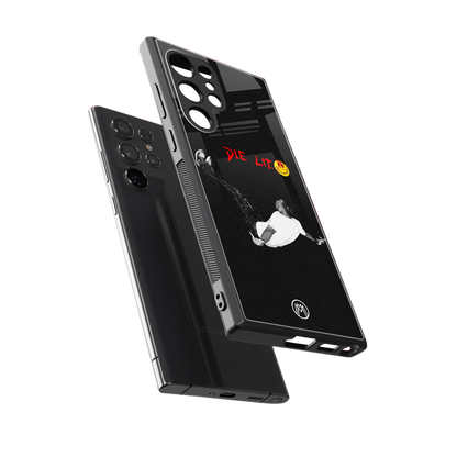 die lit back phone cover | glass case for samsung galaxy s23 ultra