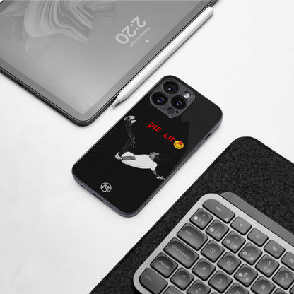 die lit back phone cover | glass case for iphone 13 pro max