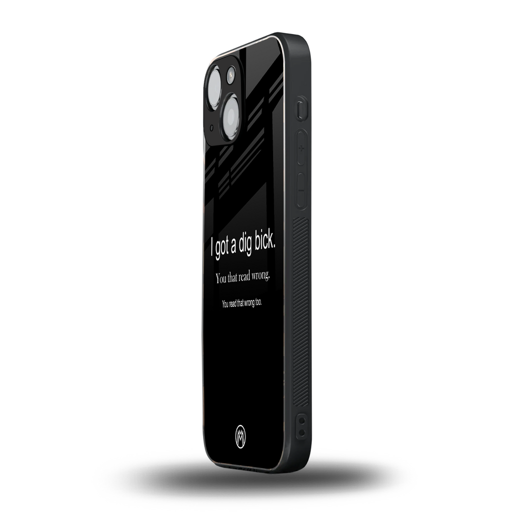 dig bick back phone cover | glass case for iphone 13 mini