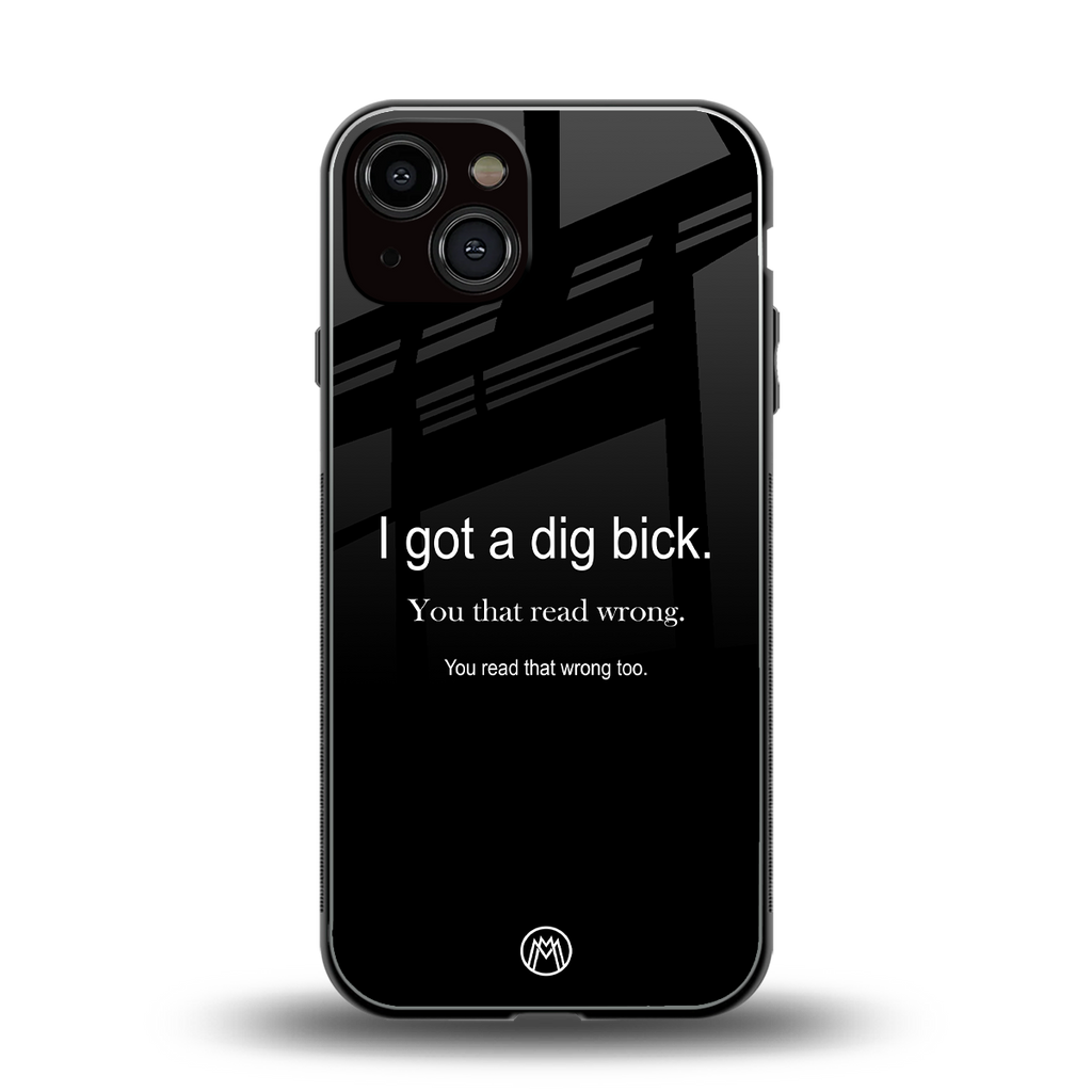 dig bick back phone cover | glass case for iphone 13