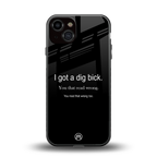 dig bick back phone cover | glass case for iphone 13