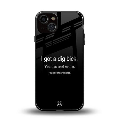 dig bick back phone cover | glass case for iphone 13