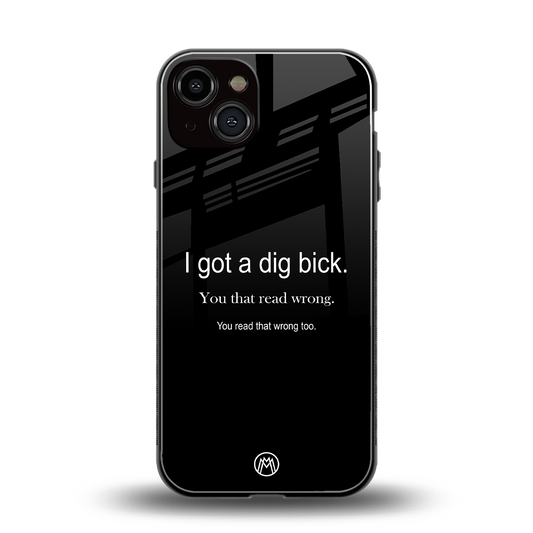 dig bick back phone cover | glass case for iphone 13