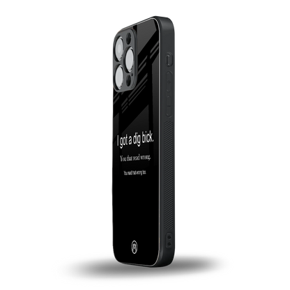 dig bick back phone cover | glass case for iphone 14 pro max