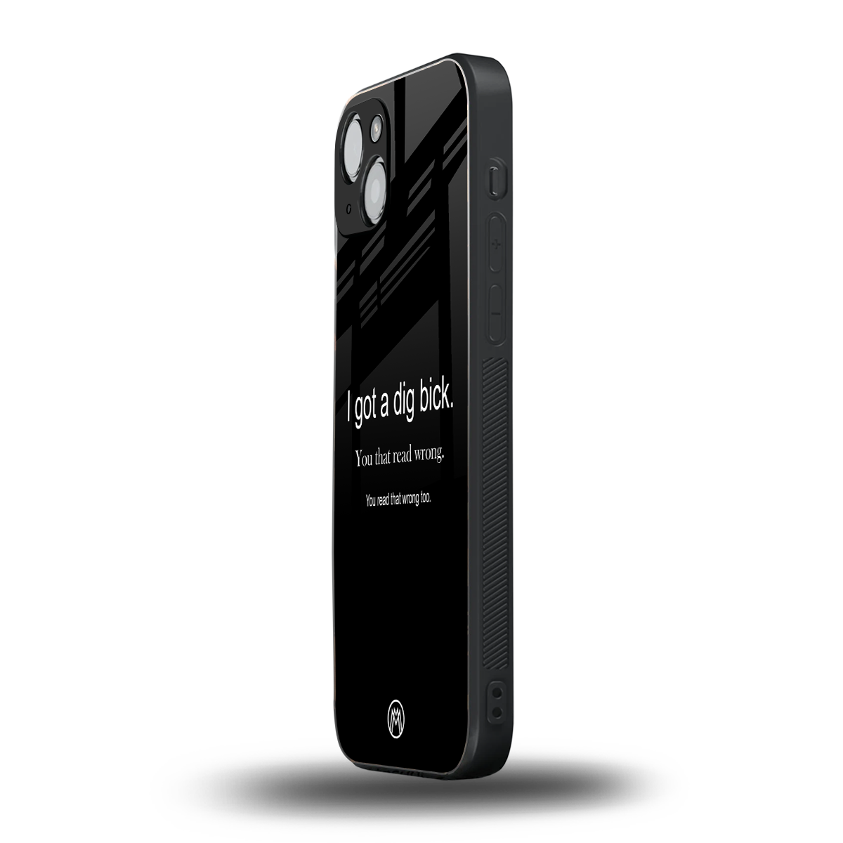 dig bick back phone cover | glass case for iphone 14