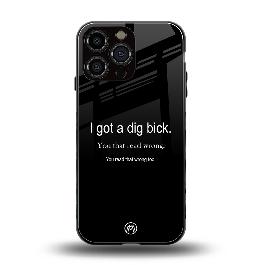 dig bick back phone cover | glass case for iphone 16 pro max