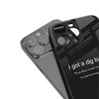 dig bick back phone cover | glass case for iphone 14 pro
