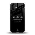 dig bick back phone cover | glass case for iphone 16
