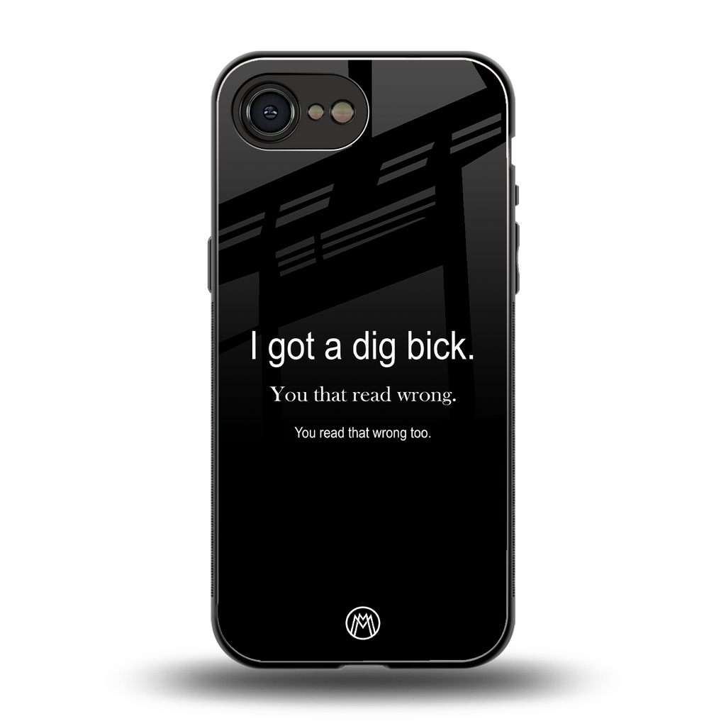 dig bick back phone cover | glass case for iphone 16e