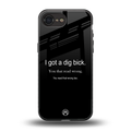 dig bick back phone cover | glass case for iphone 16e
