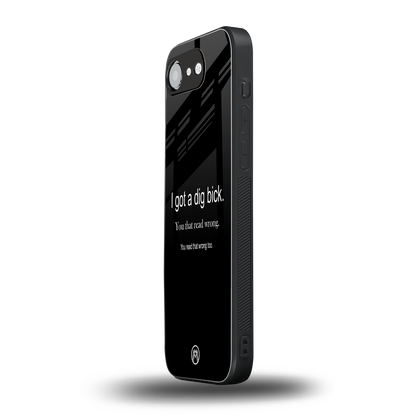 dig bick back phone cover | glass case for iphone 16e