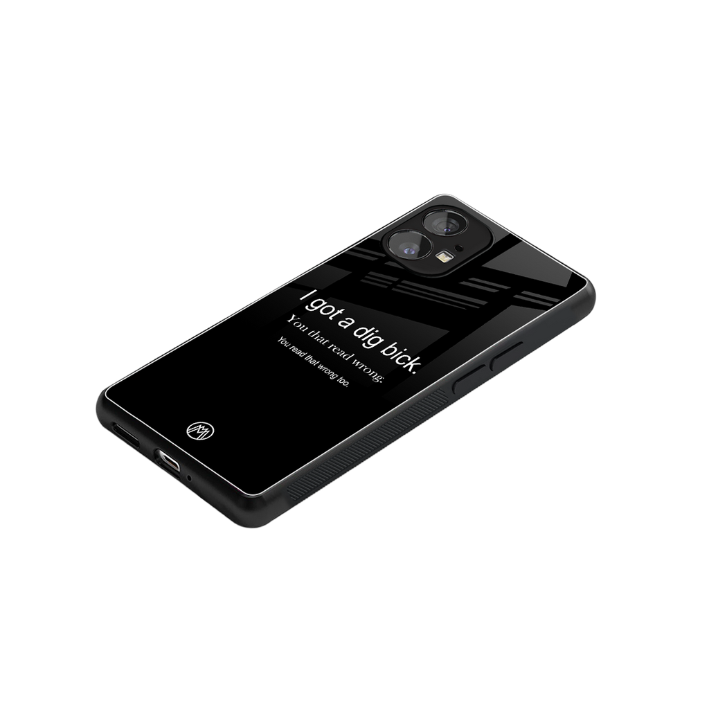 dig bick back phone cover | glass case for nothing phone 1