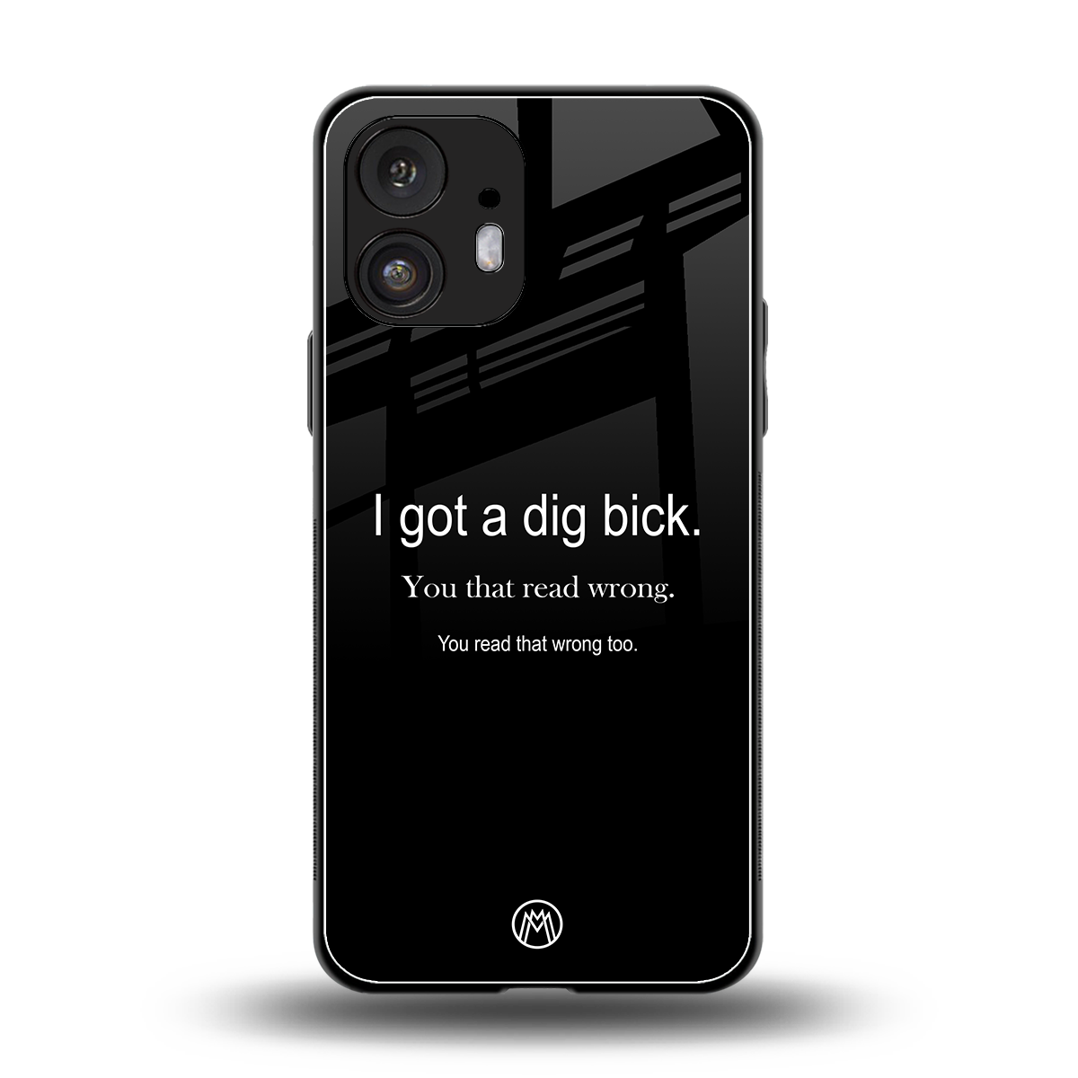 dig bick back phone cover | glass case for nothing phone 2