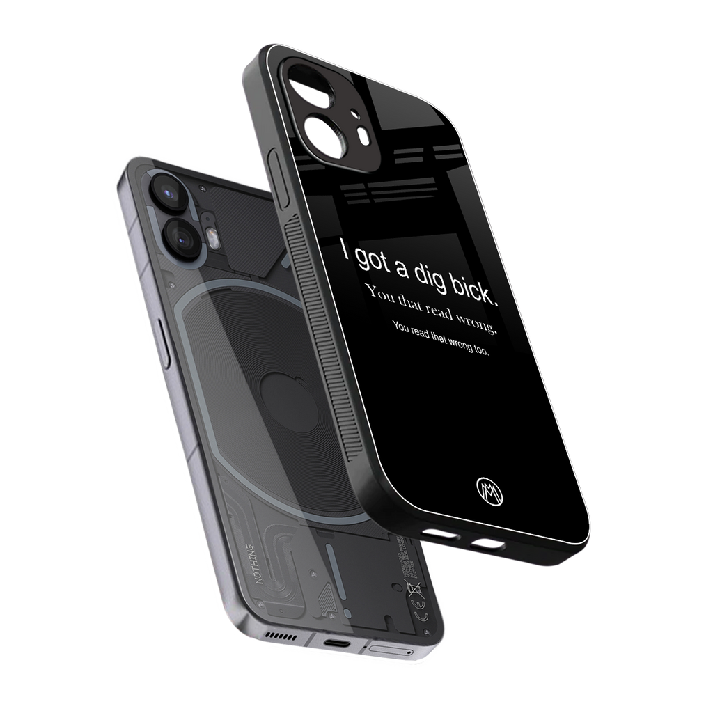 dig bick back phone cover | glass case for nothing phone 2