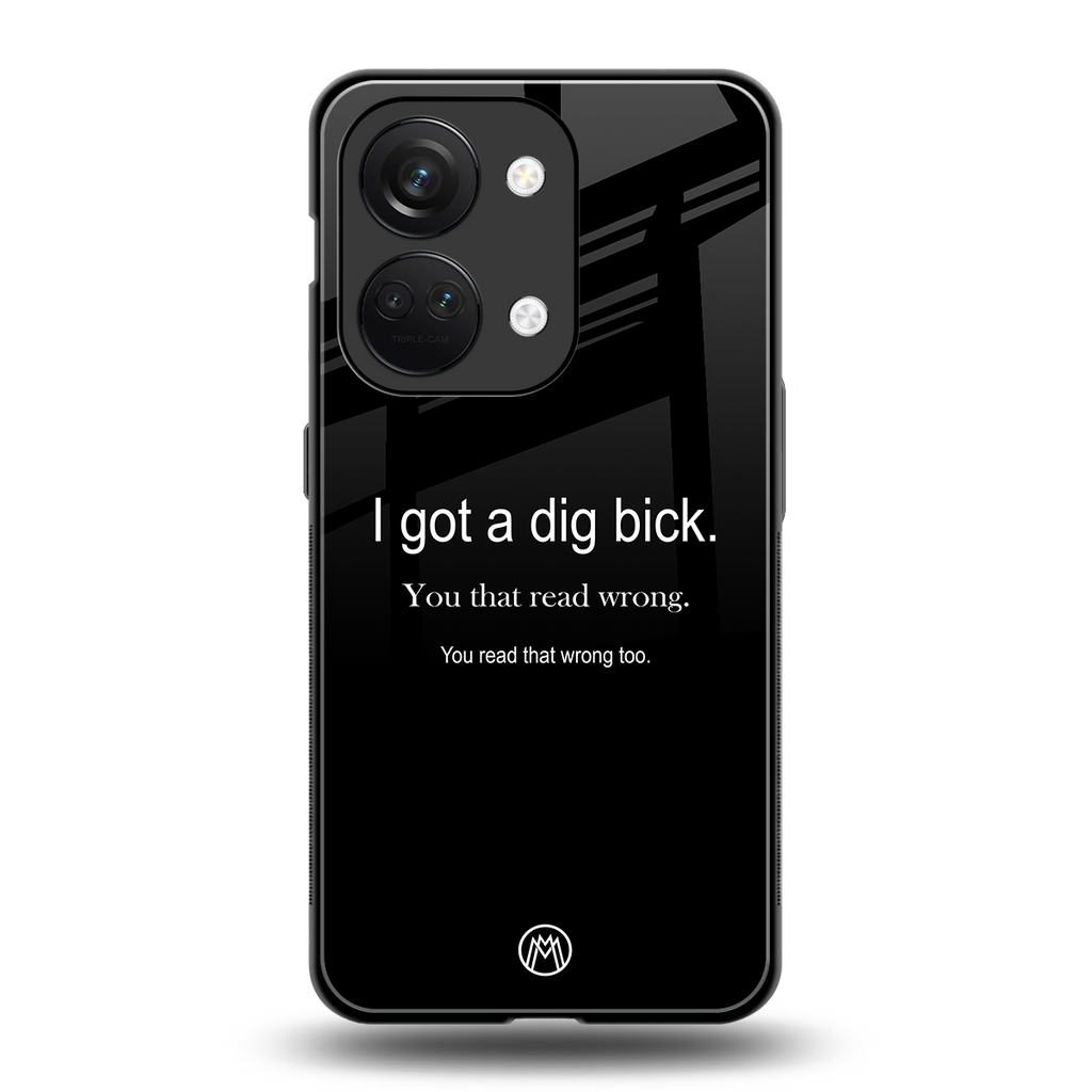 dig bick back phone cover | glass case for oneplus nord 3