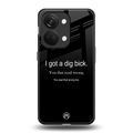dig bick back phone cover | glass case for oneplus nord 3