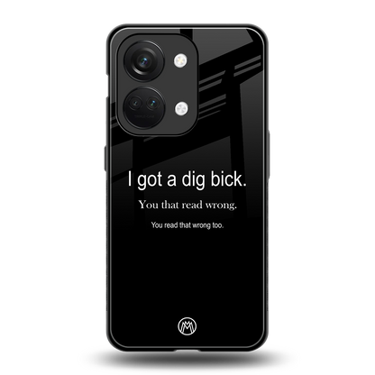 dig bick back phone cover | glass case for oneplus nord 3