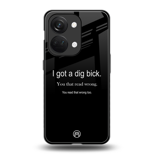 dig bick back phone cover | glass case for oneplus nord 3