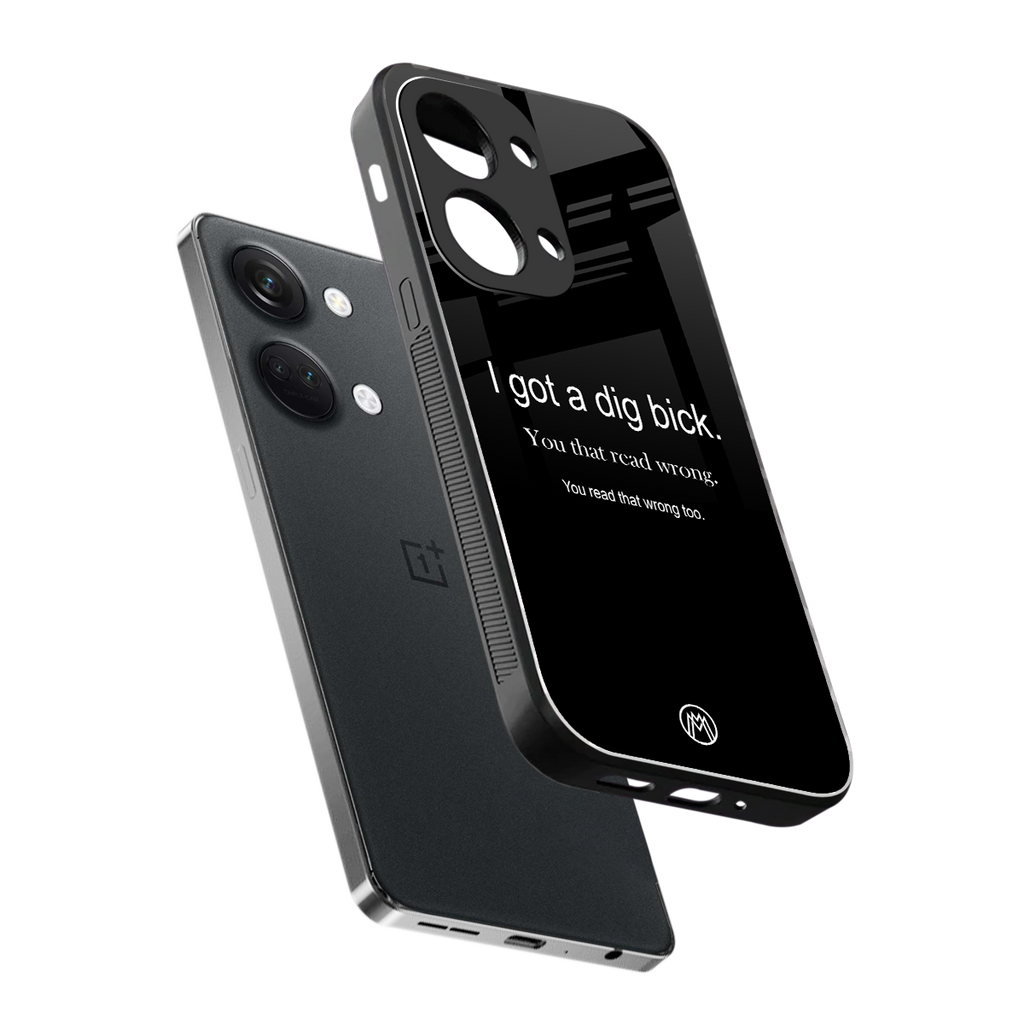 dig bick back phone cover | glass case for oneplus nord 3