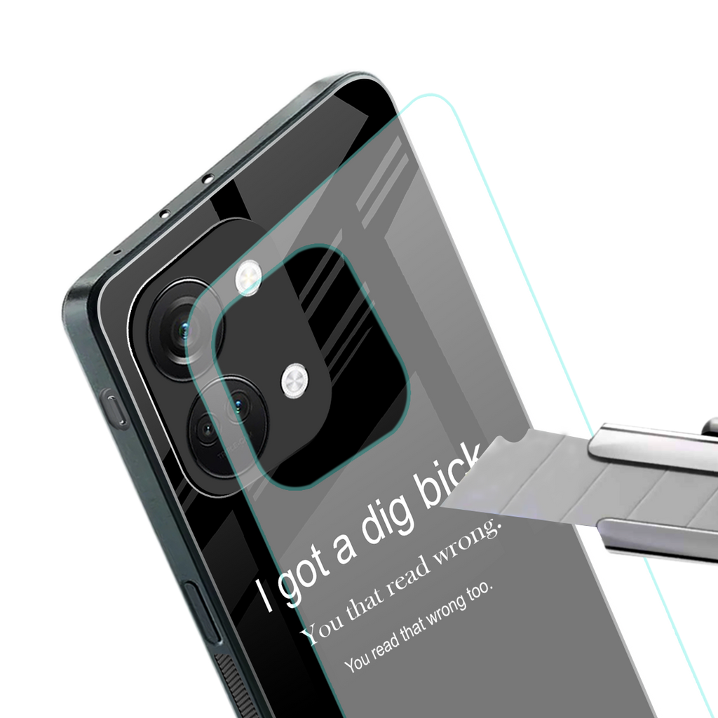 dig bick back phone cover | glass case for oneplus nord 3
