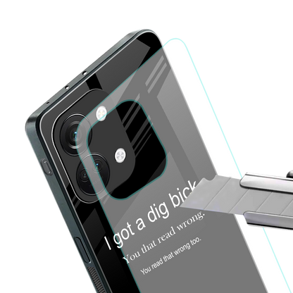 dig bick back phone cover | glass case for oneplus nord 3