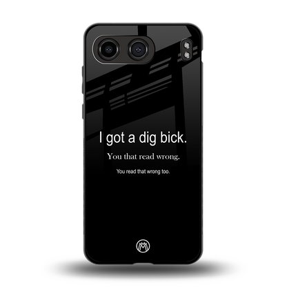 dig bick back phone cover | glass case for oneplus nord 4