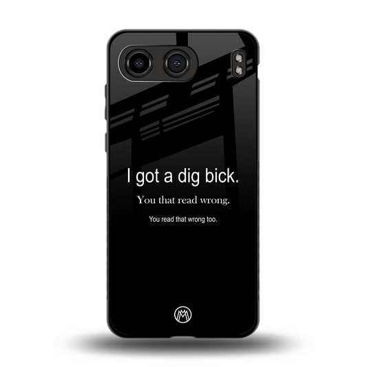 dig bick back phone cover | glass case for oneplus nord 4