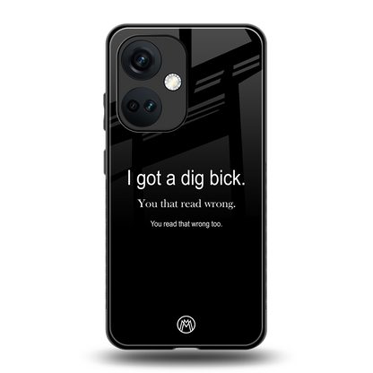 dig bick back phone cover | glass case for oneplus nord ce 3