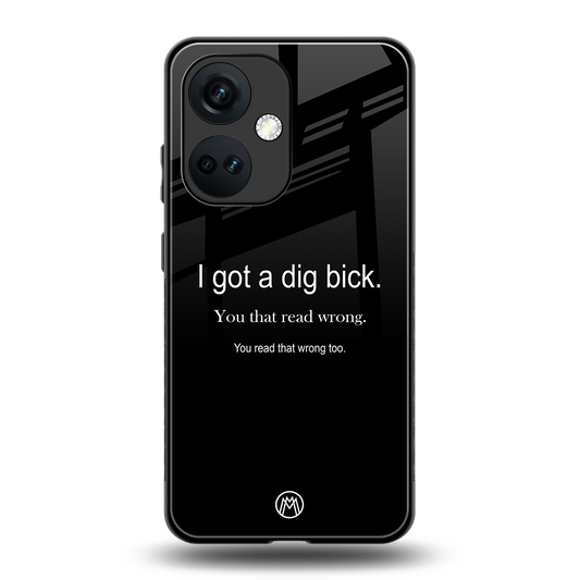 dig bick back phone cover | glass case for oneplus nord ce 3