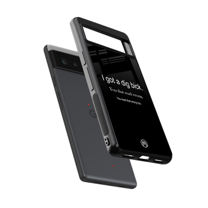 dig bick back phone cover | glass case for Google Pixel 6A