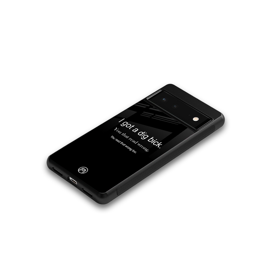 dig bick back phone cover | glass case for google pixel 6