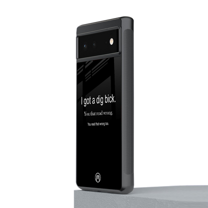 dig bick back phone cover | glass case for google pixel 6